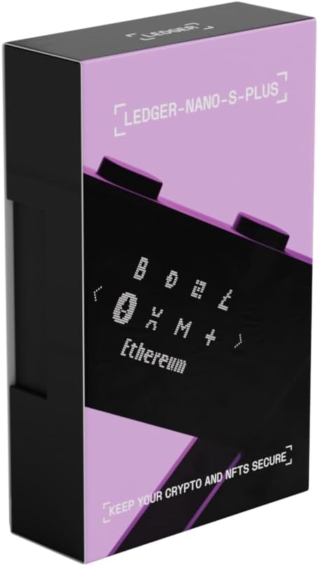 Ledger Nano S Plus (Matte Black): The perfect entry-level hardware wallet to securely manage all your crypto and NFTs.