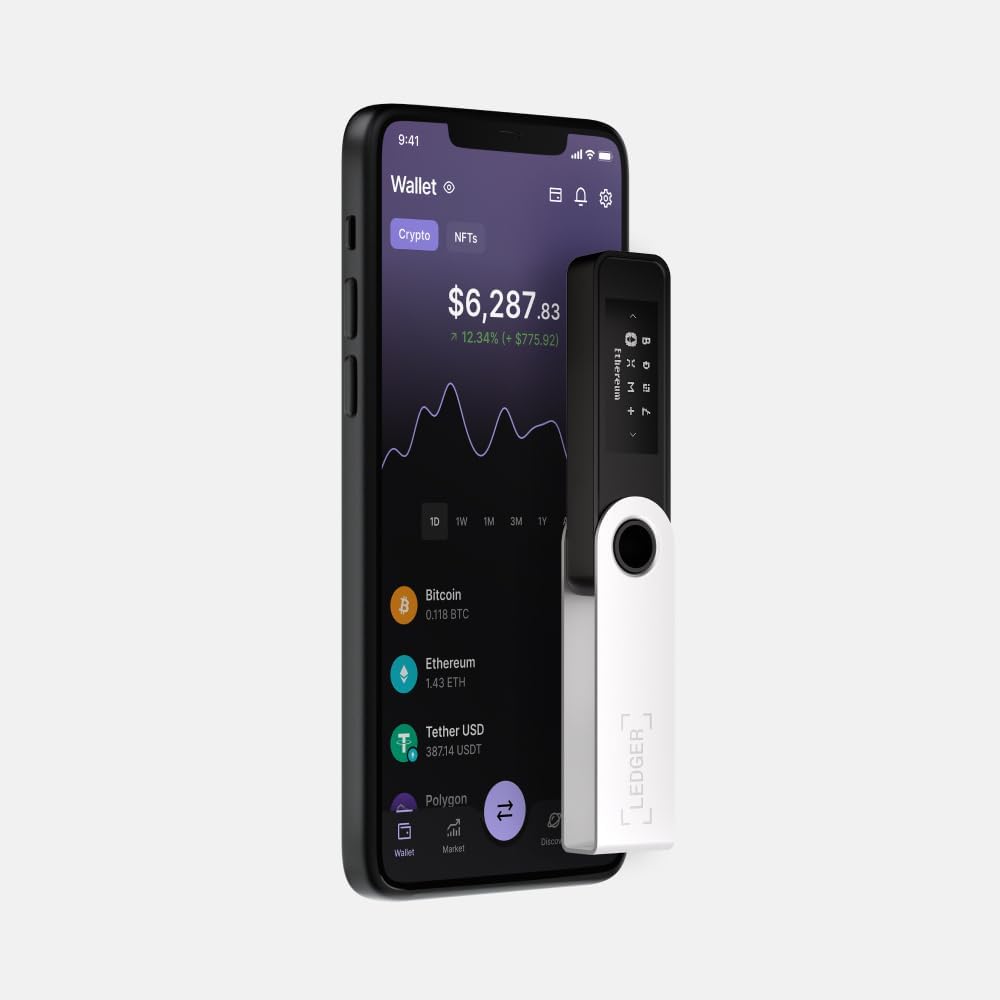 Ledger Nano S Plus (Matte Black): The perfect entry-level hardware wallet to securely manage all your crypto and NFTs.