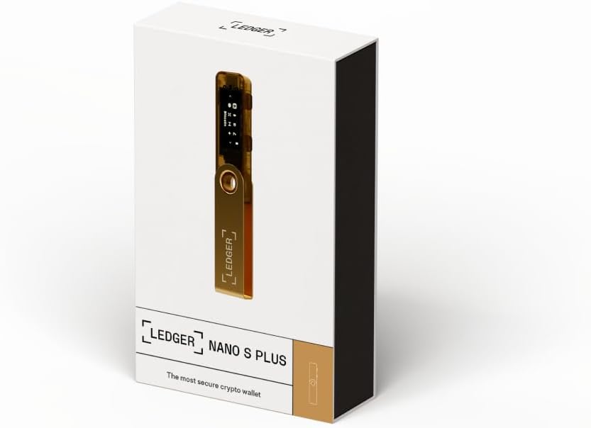 Ledger Nano S Plus (Matte Black): The perfect entry-level hardware wallet to securely manage all your crypto and NFTs.