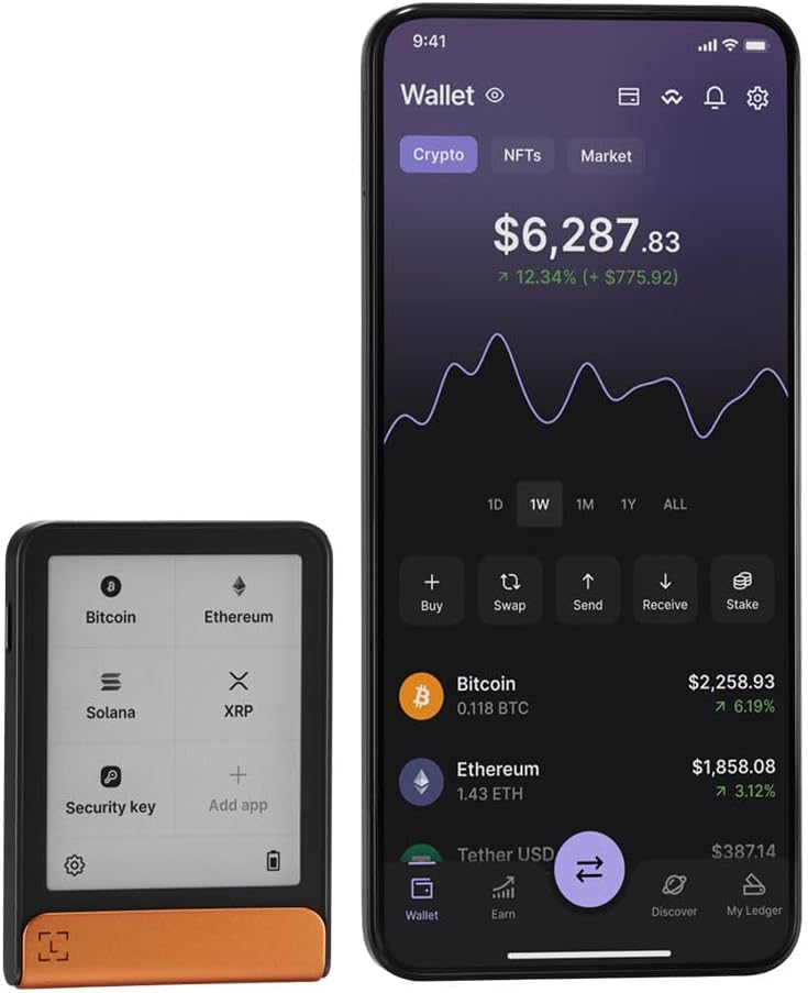 Ledger Flex - Experience a secure E Ink touchscreen crypto wallet (BTC Edition)
